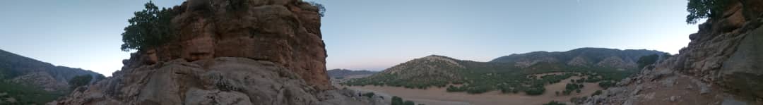 تصویر پانوراما از محل غار کلدر